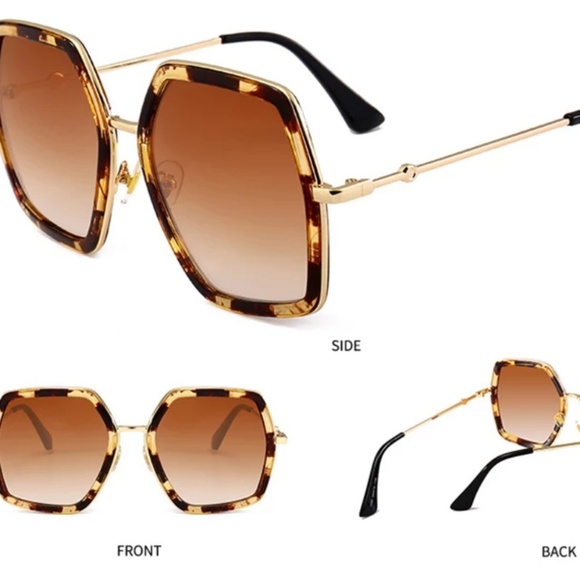 New!!! Leopard oversized sunglasses - Picture 4 of 4